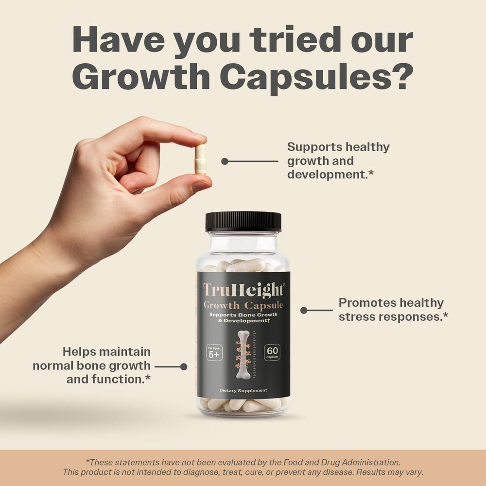 Ashwagandha capsules in TruHeight formula