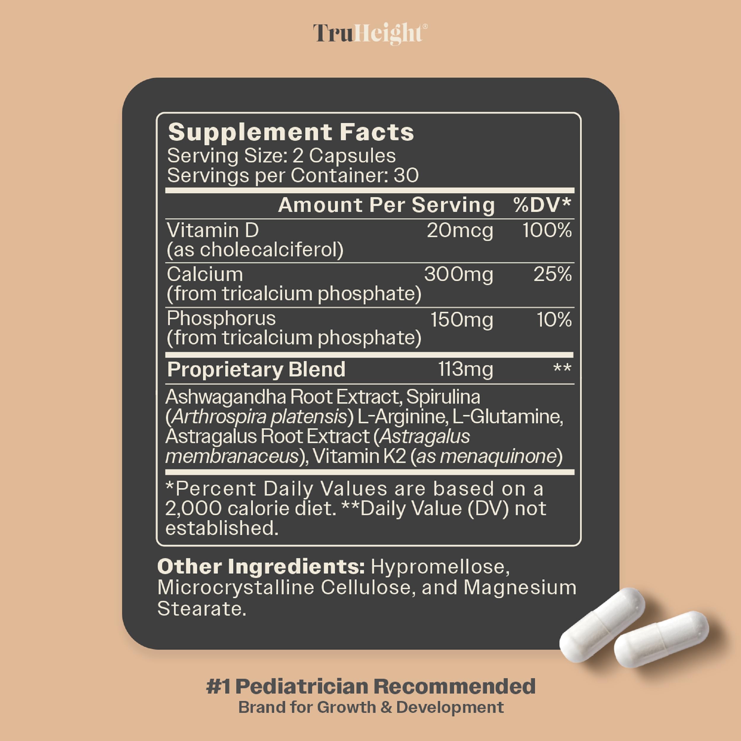 Kids vitamins for growth and bone strength from TruHeight
