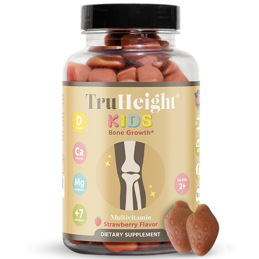 Hero image: TruHeight Kids Bone Growth Gummies Strawberry flavor for ages 2+