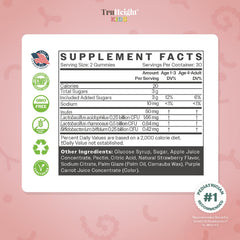 Front packaging of TruHeight Kids Gummies
