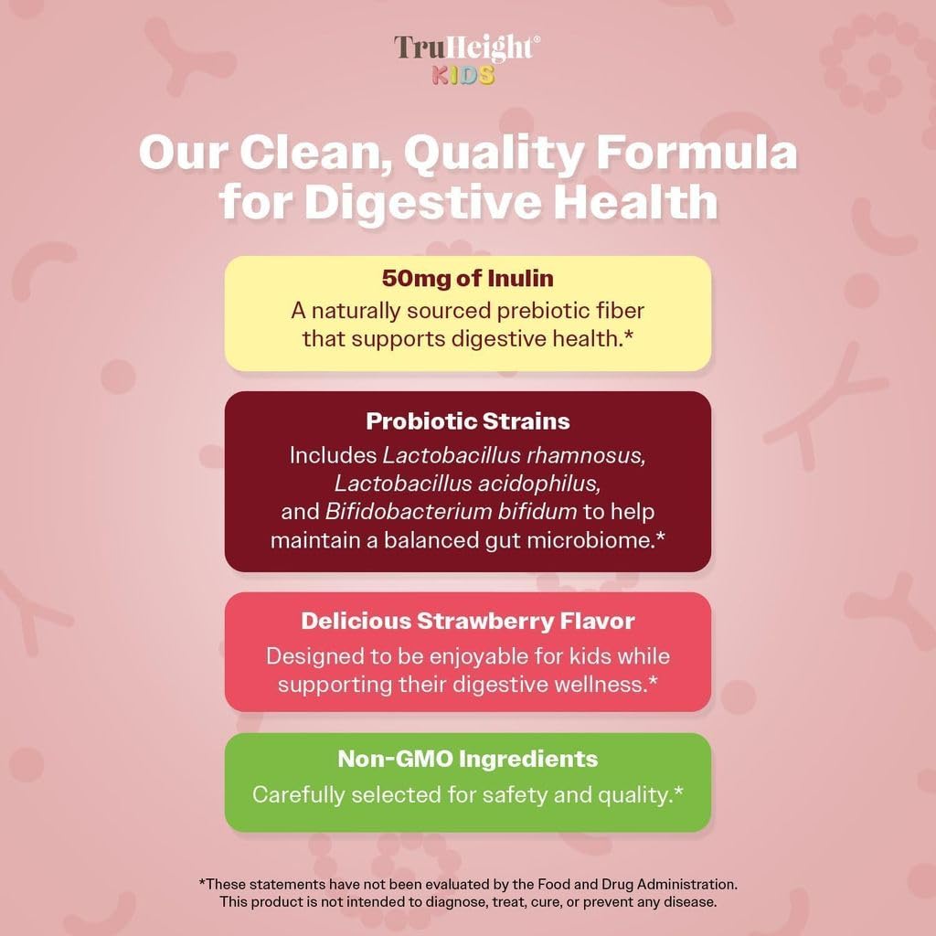 Ingredient highlights Inulin and probiotic strains Lactobacillus Rhamnosus and Lactobacillus Acidophilus
