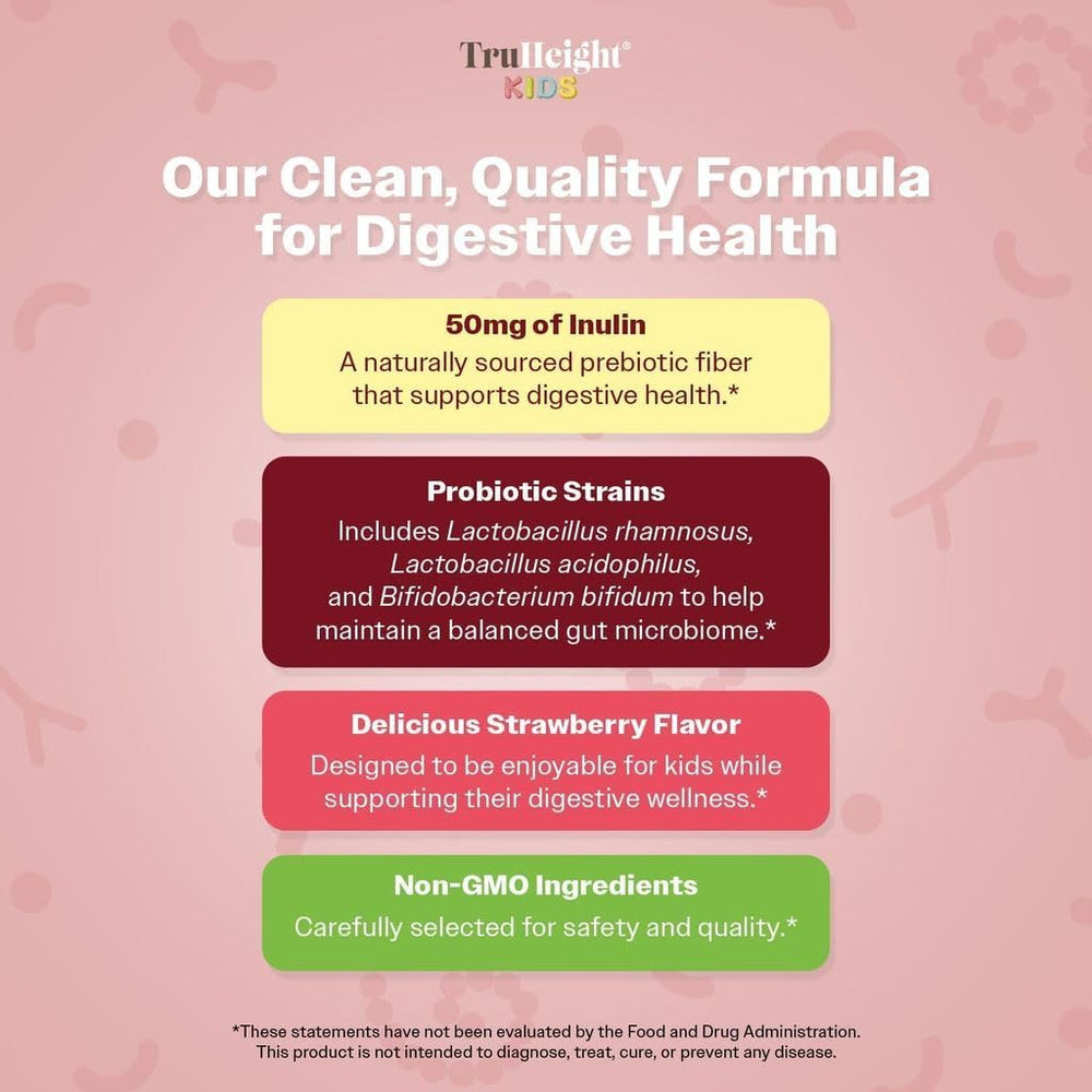 Ingredient highlights Inulin and probiotic strains Lactobacillus Rhamnosus and Lactobacillus Acidophilus