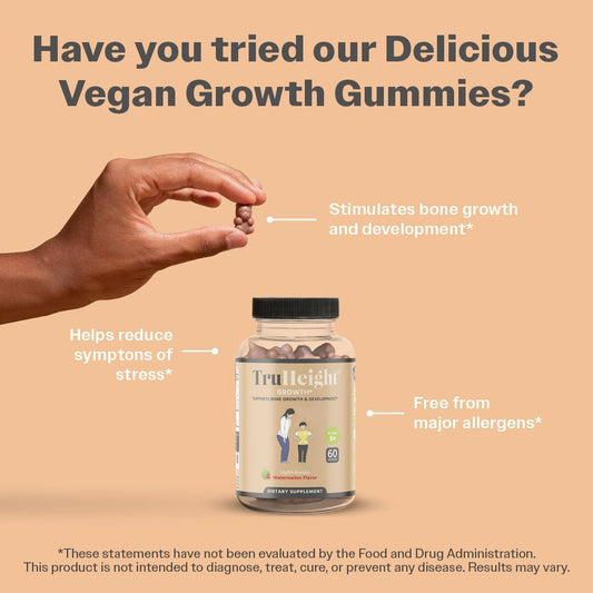 Close-up of TruHeight Growth Gummies texture