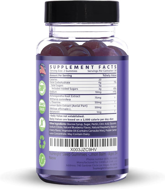 Close-up of mixed berry TruHeight gummy