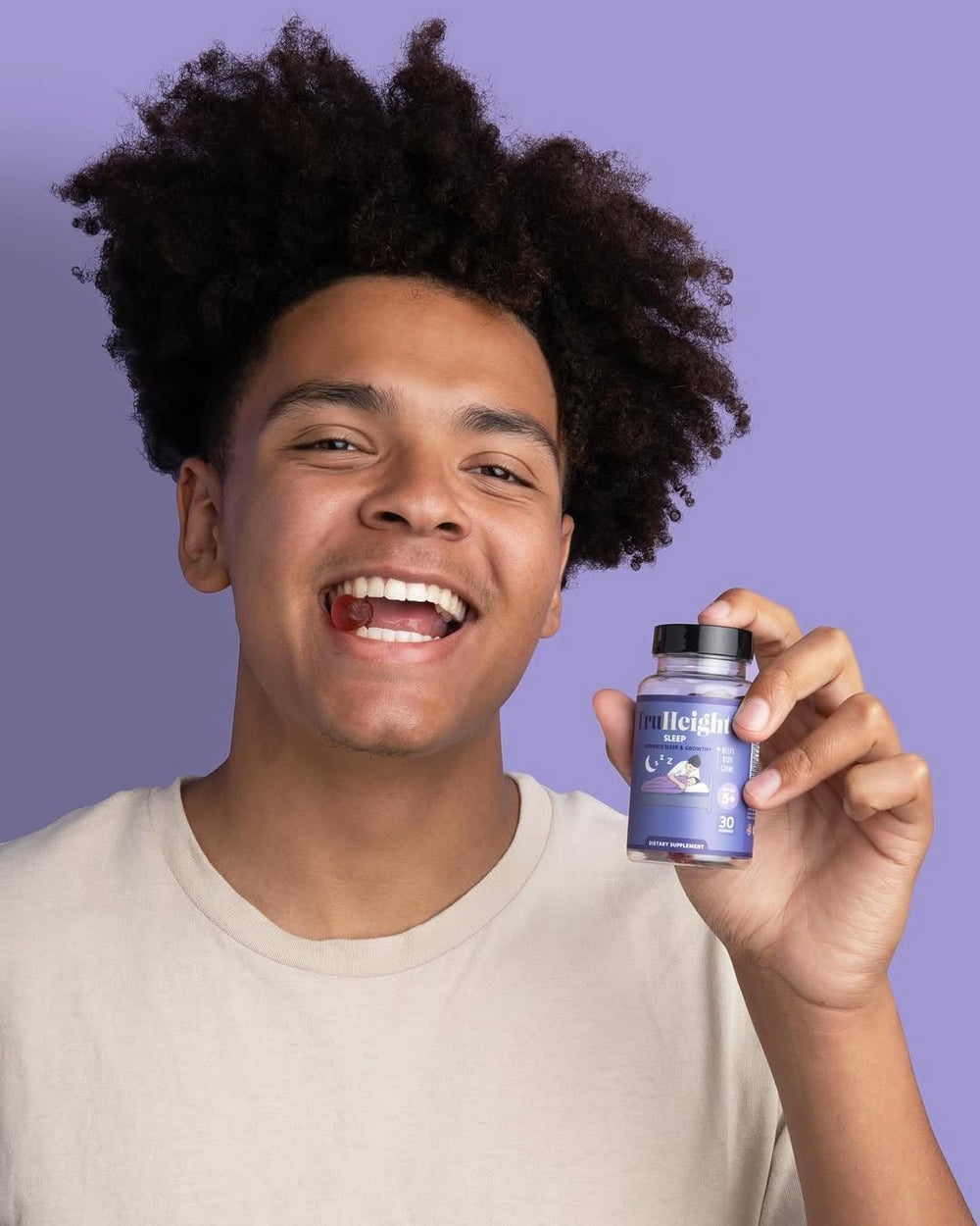 Berry-flavored kid-friendly gummy