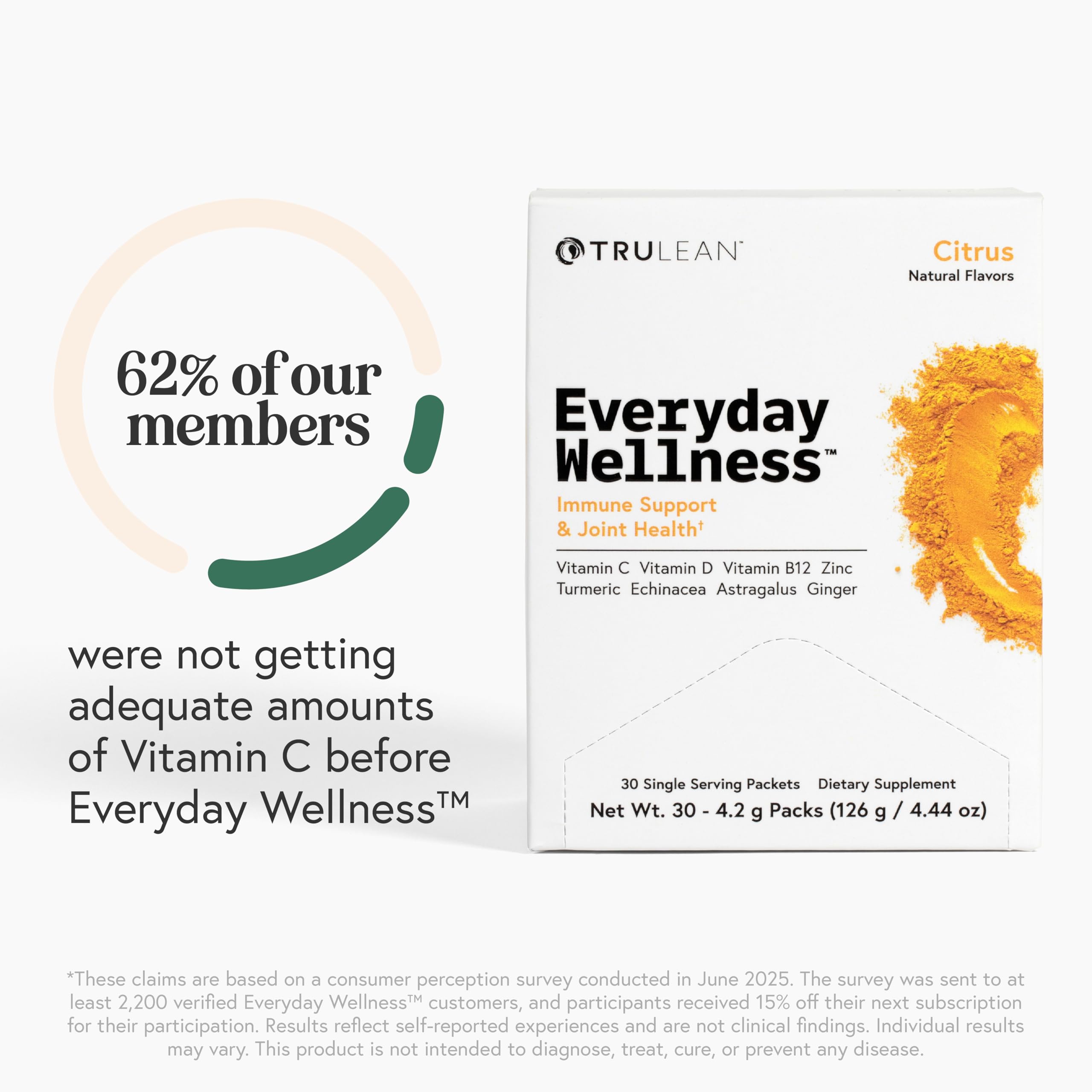 TRULEAN Everyday Wellness Shot gluten-free formula suitable for gluten-conscious diets