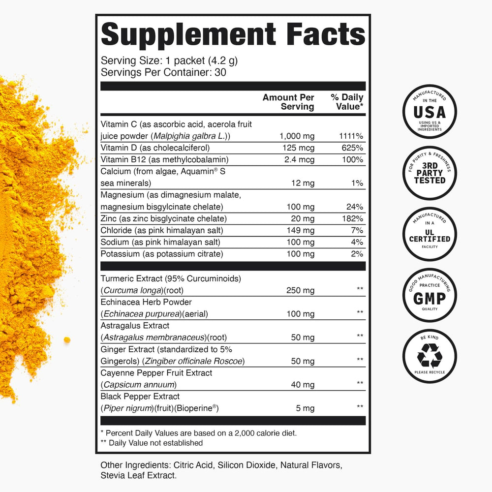 TRULEAN Everyday Wellness Shot vitamin-c-1000mg highlighting immune support potential