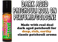 Close-up of Truly Patchouli Roll On label and cap