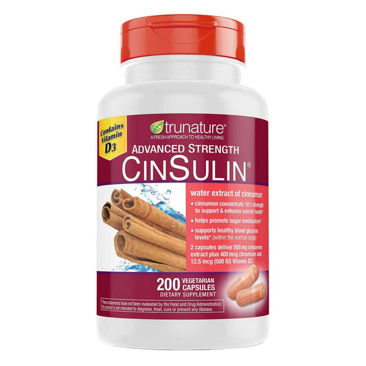 Trunature CinSulin 500 mg bottles – 2 pack