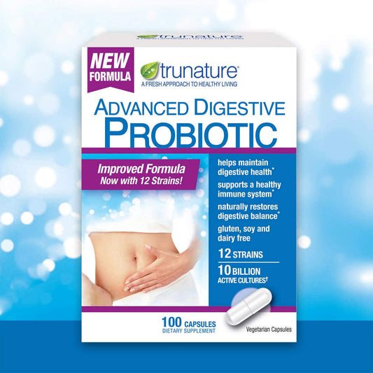 TruNature Digestive Probiotic Capsules - 100 Count bottle