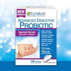 TruNature Digestive Probiotic Capsules - 100 Count bottle