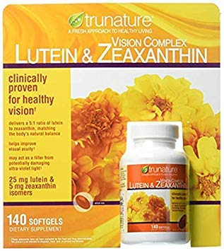 Trunature Lutein & Zeaxanthin Softgels, 140 Count (2 Packs)