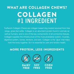 Close-up of real beef collagen sticks