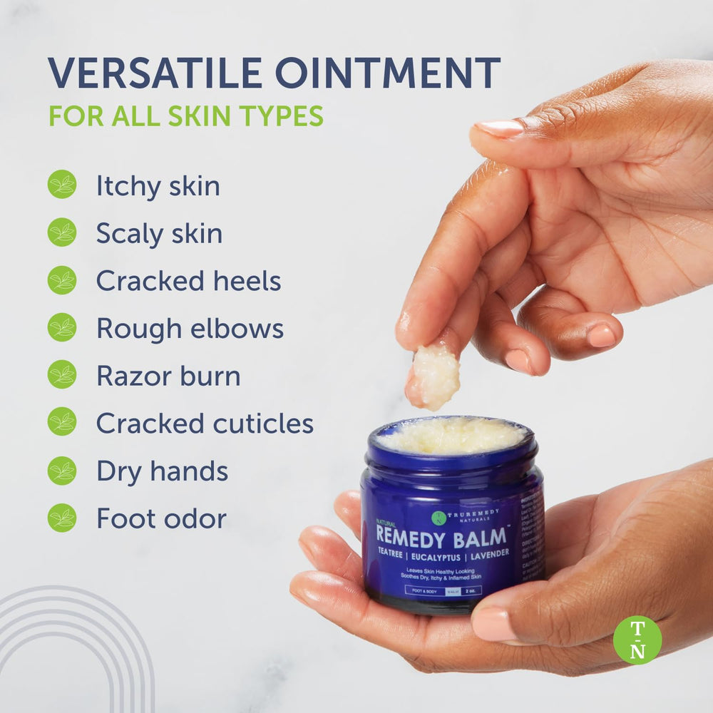 Truremedy Naturals Remedy Balm eucalyptus oil drops signaling cooling comfort
