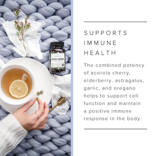 Close-up of Truvani Algae Omega-3 capsules