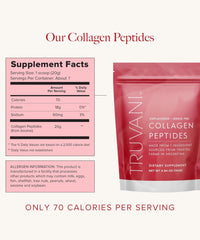 Unflavored collagen peptides powder scoop
