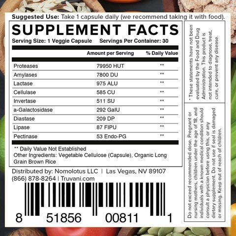 Lifestyle shot showing digestive support using Truvani enzymes