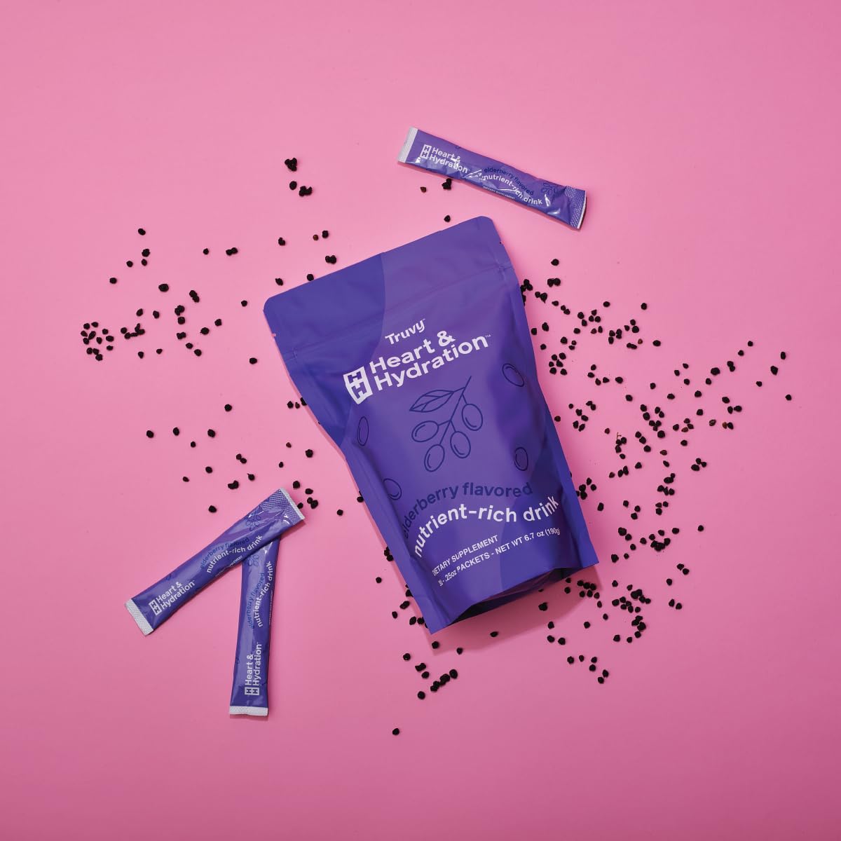 Packaging of Truvy Heart and Hydration 30-stick packs
