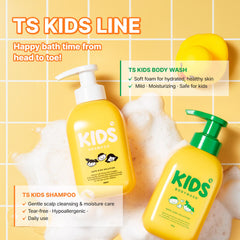 Natural ingredients imagery for TS Kids Bodywash