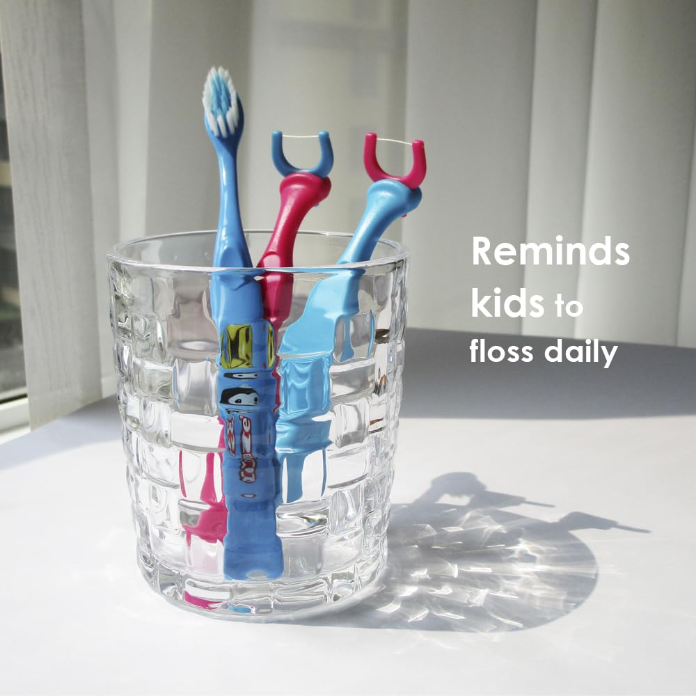 Ergonomic blue handle designed for kids