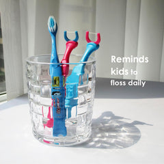 Ergonomic blue handle designed for kids