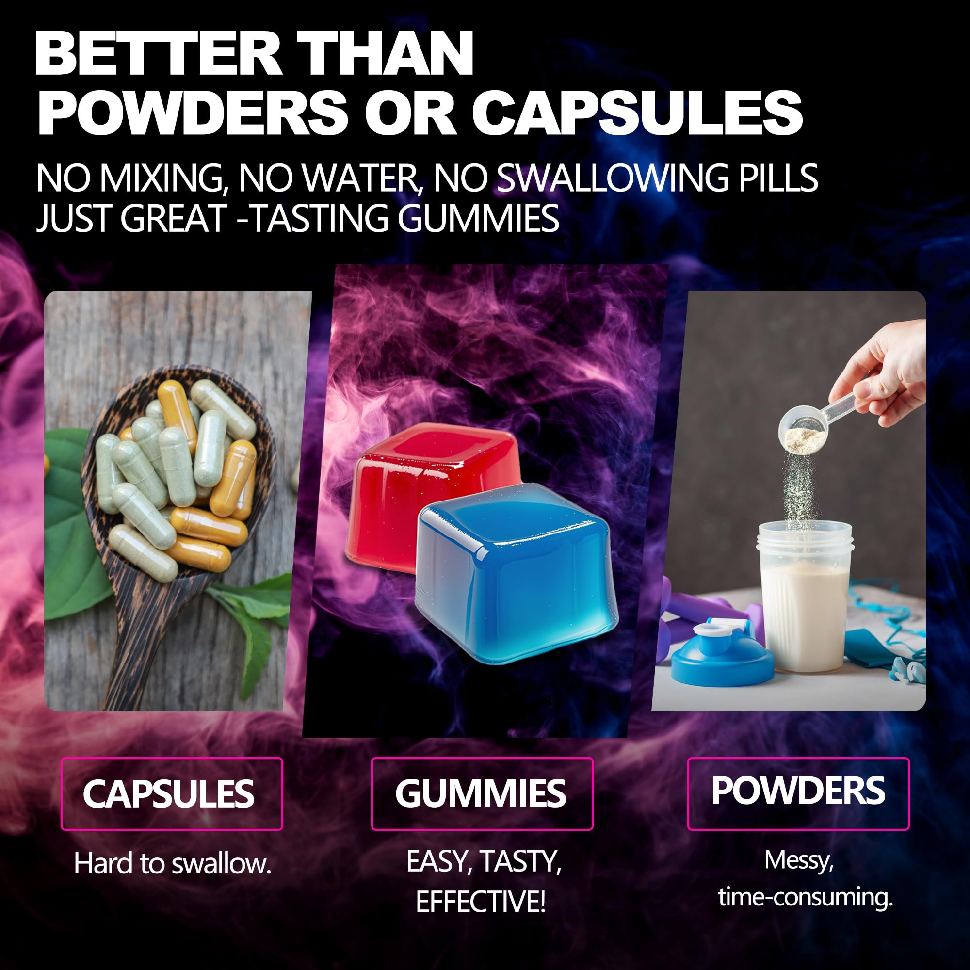 Nutrition label and ingredients of Tsunshnes Creatine Gummies