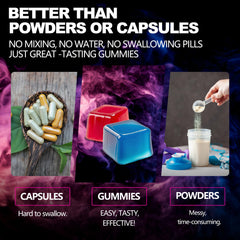 Nutrition label and ingredients of Tsunshnes Creatine Gummies