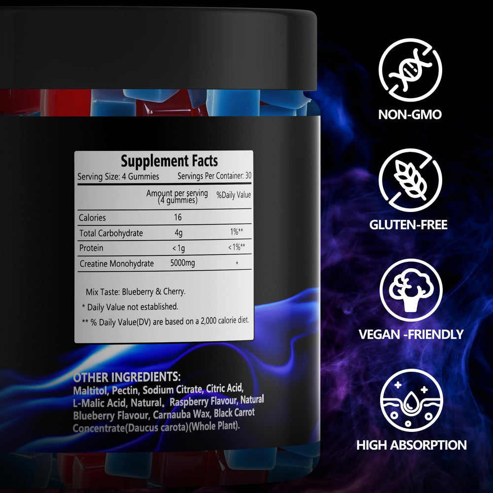 Active lifestyle with Tsunshnes Creatine Monohydrate Gummies in cherry flavor