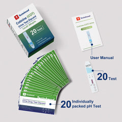 Box of T TESTAHEAD Nicotine Rapid Test Kit with 20 strips