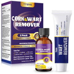 TTsiya Wart Remover Cream tube close-up highlighting fast acting wart relief.