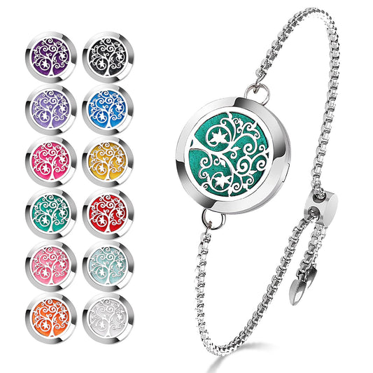 ttstar diffuser bracelet stainless steel locket close up
