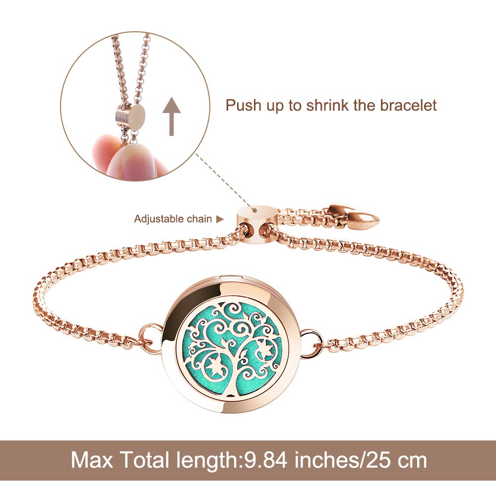 ttstar Diffuser bracelet with 12 color cotton refills - collection