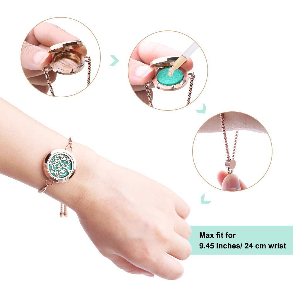 ttstar Close-up of tree of hope dial motif on diffuser bracelet