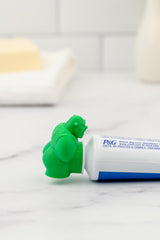Colorful Shrek toothpaste topper designed for kids