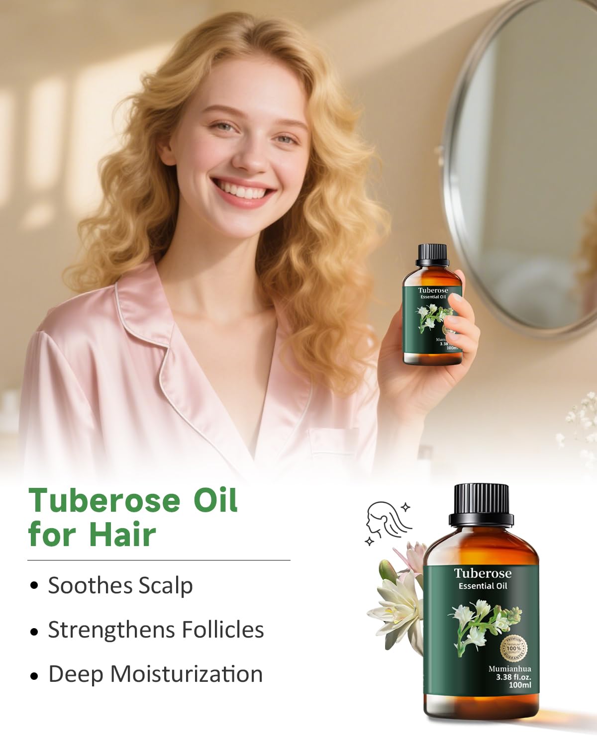 Tuberose essential oil for candle making and DIY crafts