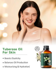 Tuberose essential oil for facial massage and skincare