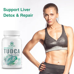 Close-up of TUDCA capsules