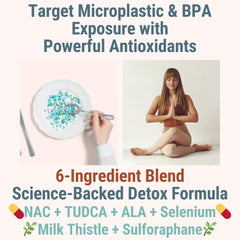 Close-up of ingredients on the label showing TUDCA NAC ALA