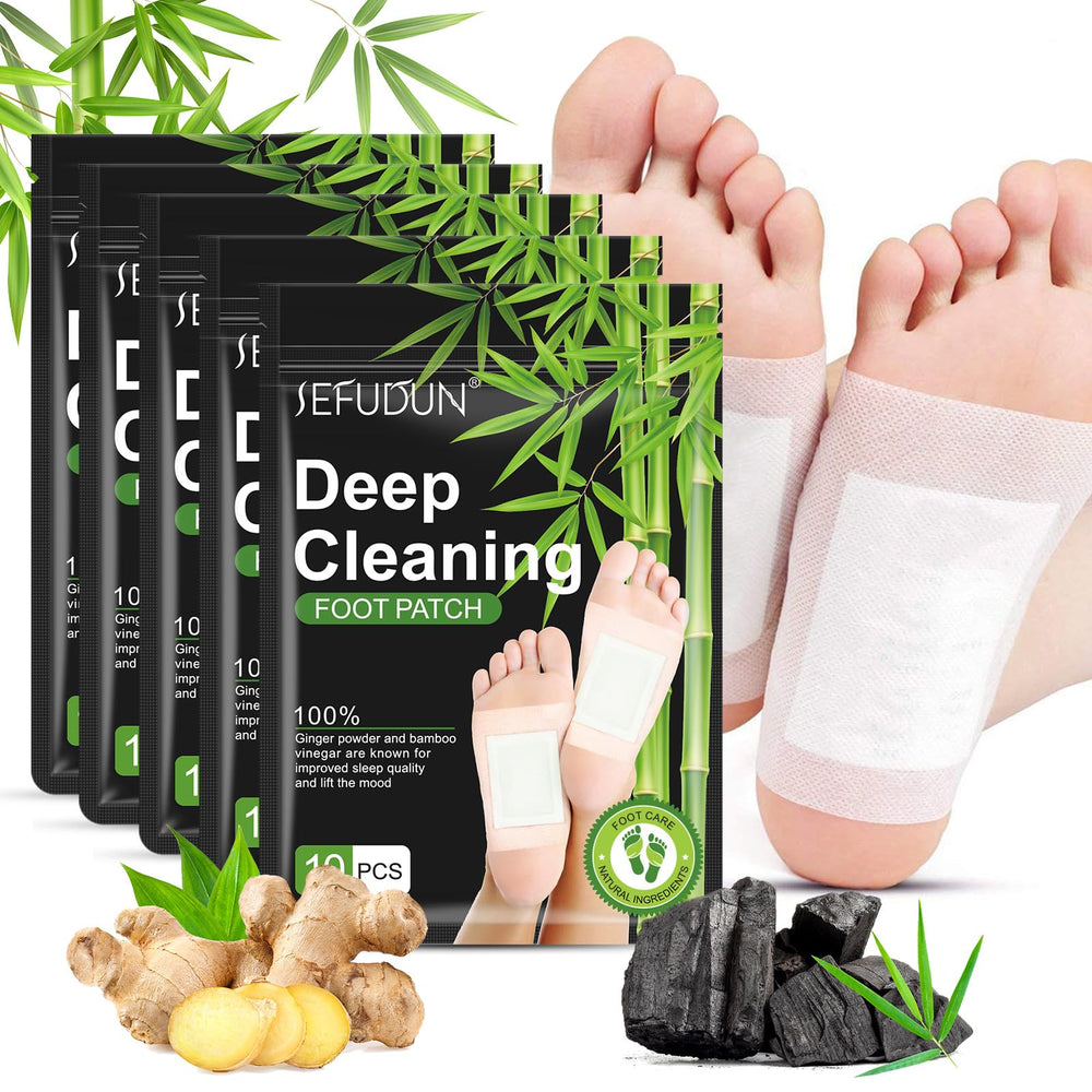 Tudiqe Ginger Bamboo Vinegar Foot Pads package showing 50 patches