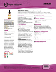 Close-up of Echinacea Purpurea Root, Elder Flower, Chamomile and Astragalus for TUFF PLAY