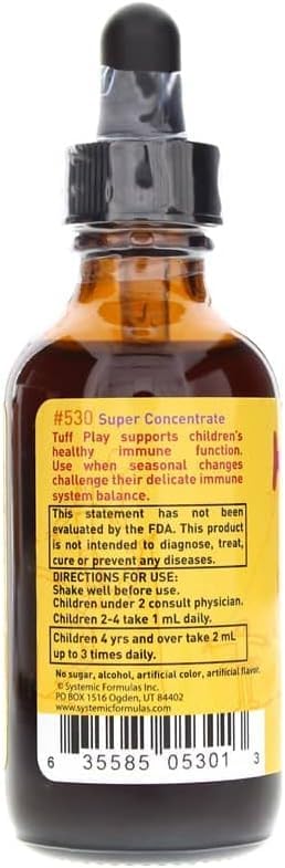 Tasting-friendly bottle with dropper for easy dosing of TUFF PLAY