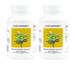 Supreme Nutrition Tulsi Supreme 90 vegetarian capsules pack 2 - front view