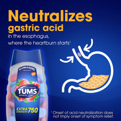 TUMS EX Assorted Berries label details mention berry flavor
