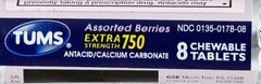 TUMS EX Assorted Berries tablets closeup with berry flavor