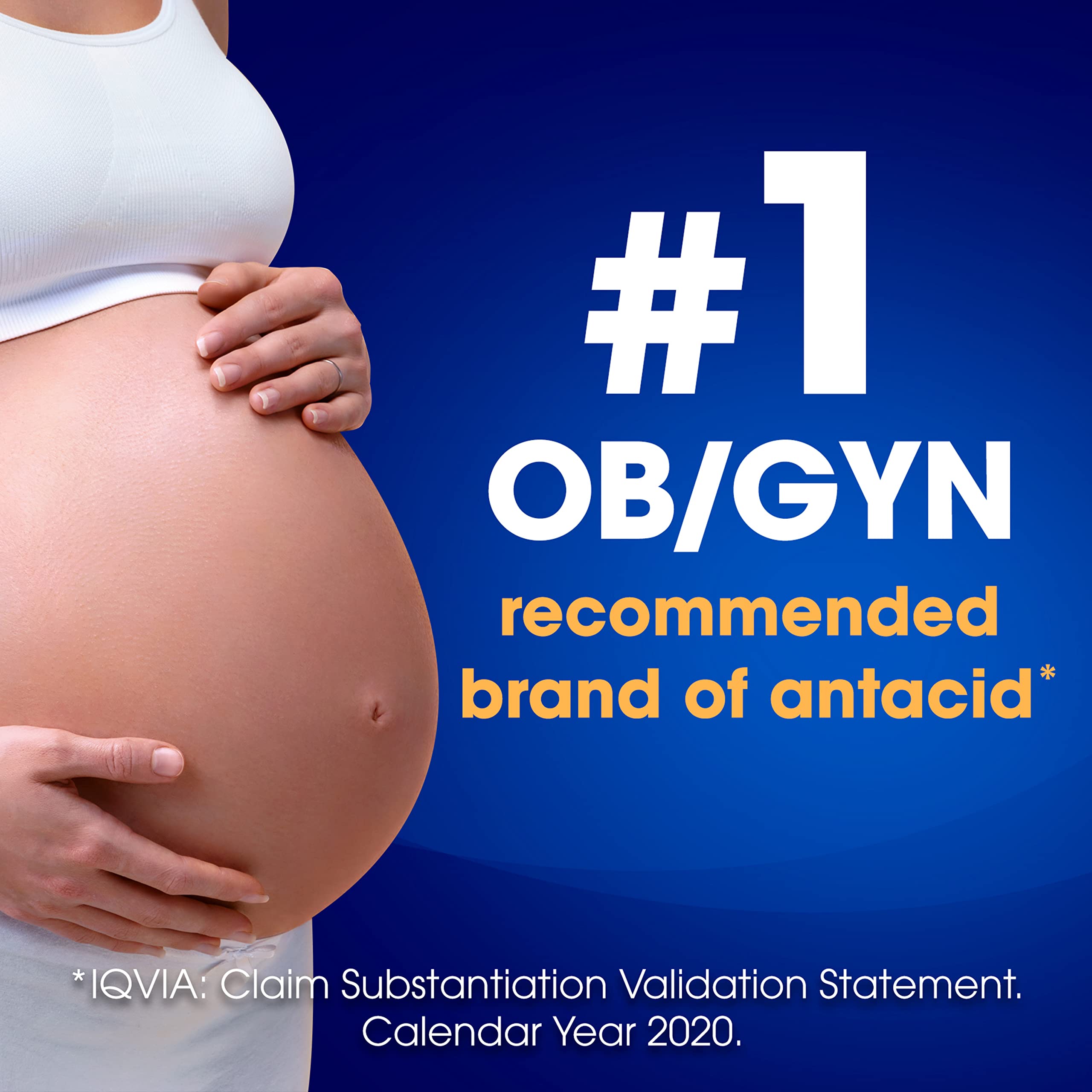 TUMS Smoothies Berry Fusion hand holding bottle