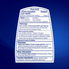 TUMS Ultra Strength portable bottle shown for on-the-go use.