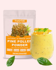 Pine pollen powder used in beverages and desserts