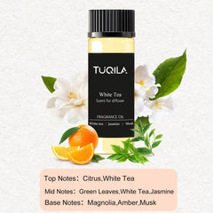 Waterless diffuser kit components arranged for Tuqila set