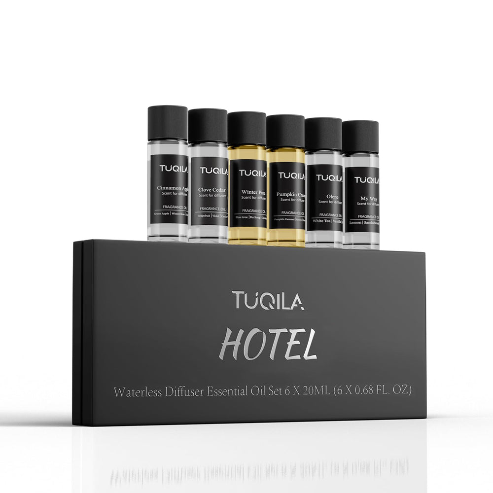 Tuqila waterless diffuser oil set 6x20ml displayed