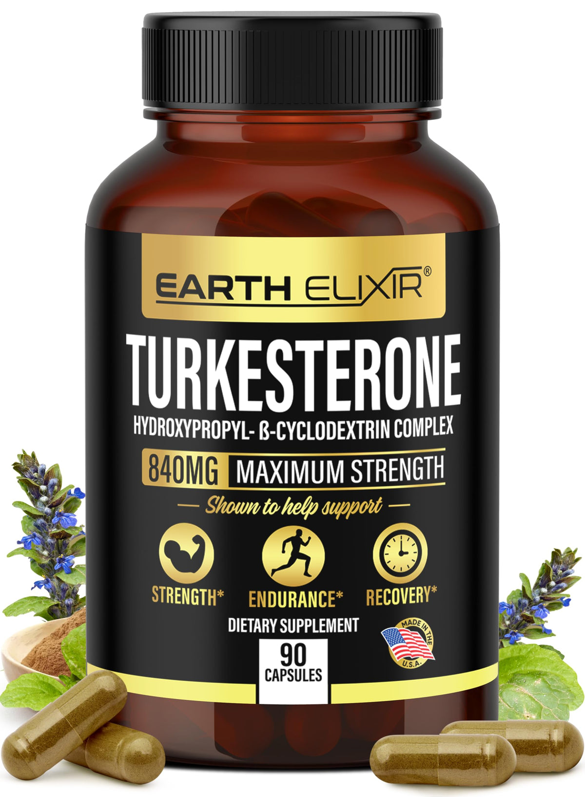 Turkesterone 840 mg bottle packaging